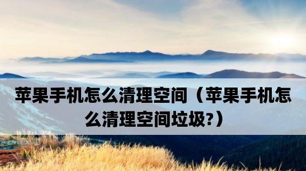 如何清理iPhone上的其他内存（解决iPhone内存不足的好方法）  第1张