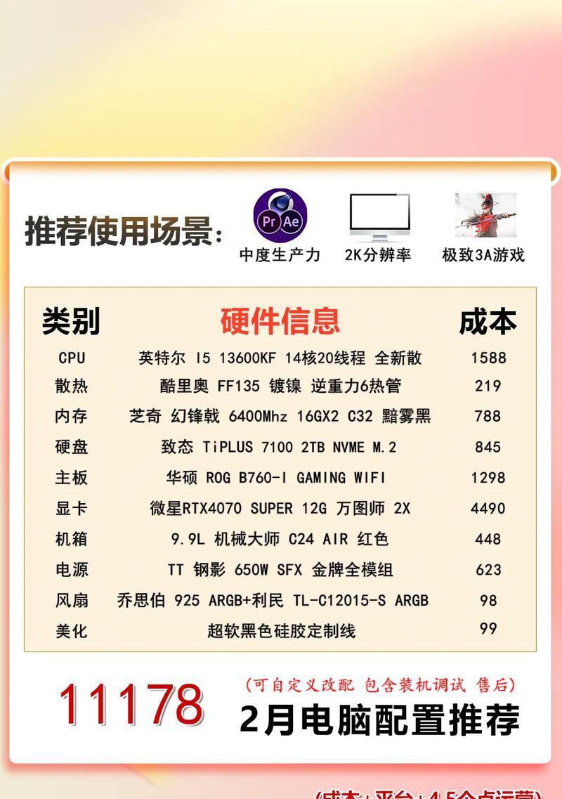 电脑配置单应该包含哪些信息？  第2张